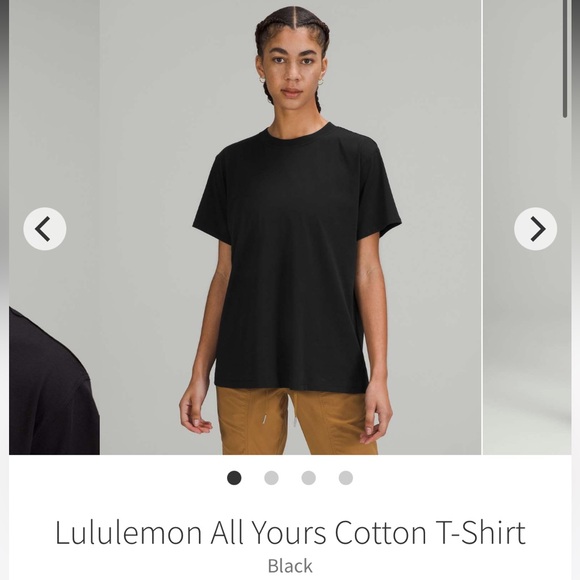 lululemon athletica Tops - Lululemon All Yours Cotton T-Shirt Size 6